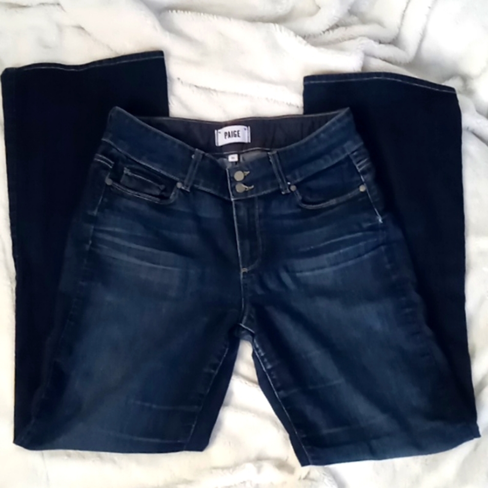 Paige jeans Hidden Hills jeans, size 30, boot cut, flare, dark wash